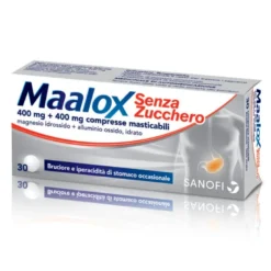 Maalox compresse senza zucchero - Per l'acidità di stomaco occasionale - 30 Compresse masticabili