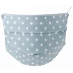 Mascherina Igienica Baby in TNT Lavabile 2 pezzi Colore Pois Azzurro