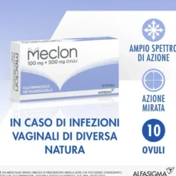 Meclon 10 Ovuli Vaginali 100+500mg