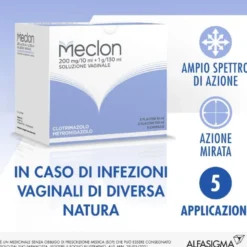 Meclon Soluzione Vaginale 5 flaconi 130ml