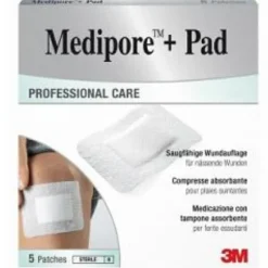 MEDIPORE+PAD Med.10x10cm 5pz3M