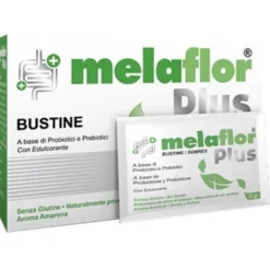 Melaflor Plus - Integratore per l'equilibrio della flora batterica intestinale - 10 bustine