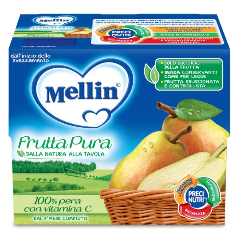 MELLIN Fr.Pura Pera 4x100g
