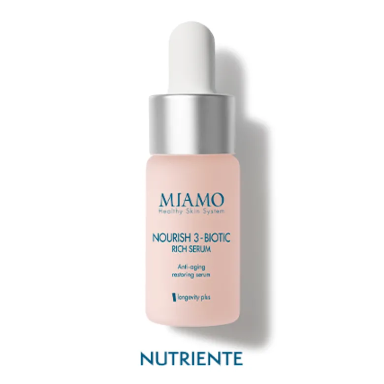 Miamo Longevity Plus Nourish 3-Biotic Rich Serum - Siero viso nutriente anti-età - 10 ml