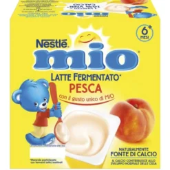 MIO Mer.Latte Ferm.Pesca4x100g