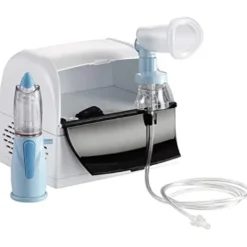 Nebula Dispositivo per Aerosol con Doccia Nasale Rinowash + Maschera Pediatrica e Spacer