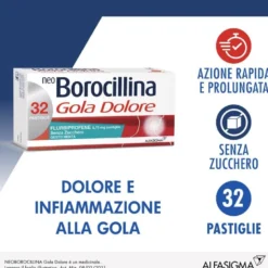 NeoBorocillina Gola Dolore 32 Pastiglie Menta