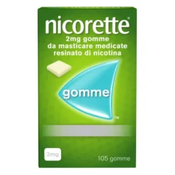 Nicorette - Gomme masticabili per smettere di fumare - 105 Gomme da Masticare 2mg