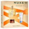 Nuxe Cofanetto Natale Gli Iconici 2024 - Olio prodigioso 50 ml + Crema rimpolpante idratante viso 30 ml + Balsamo labbra al miele 15 g