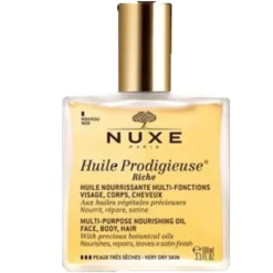 Nuxe Huile Prodigieuse Riche - Olio multifunzione ricco per viso, corpo e capelli - 100 ml
