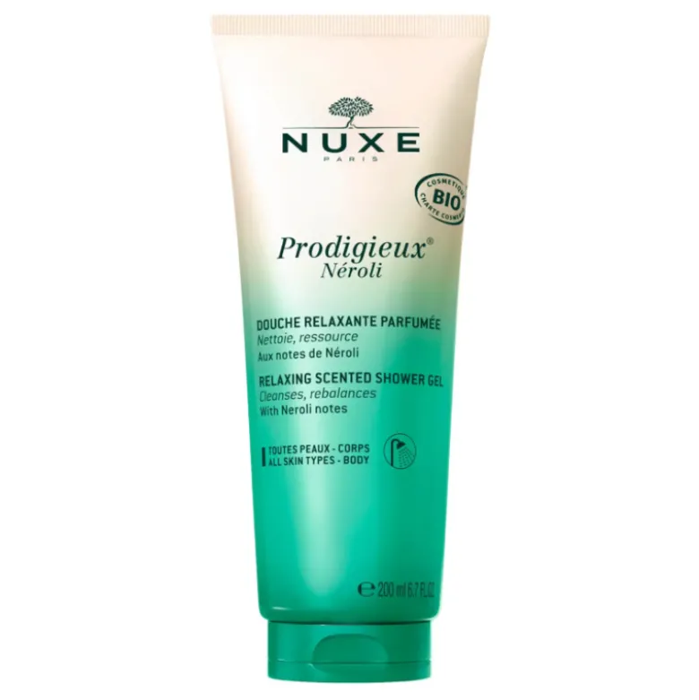 Nuxe Prodigiuex Nèroli Gel Doccia - Gel doccia rilassante alle note di Nèroli - 200 ml