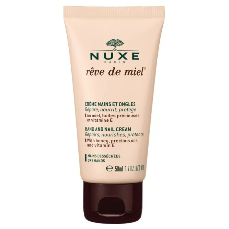 Nuxe Reve De Miel Crema Mani e Unghie - Crema nutriente e protettiva per mani secche - 50 ml