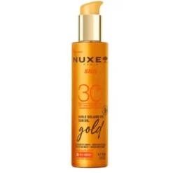 Nuxe Sun Olio Solare Dorato Viso e Corpo ad Alta Protezione SPF30, 150ml