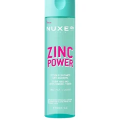 Nuxe Zinc Power Lozione Purificante Anti-Imperfezioni - Lozione astringente per pelle mista e acneica - 200 ml