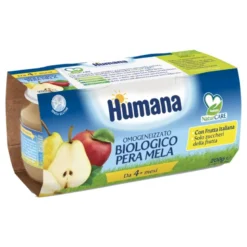 OMO HUMANA Mela-Pera 2x100g