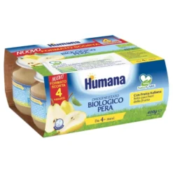 OMO HUMANA Pera Bio 4x100g