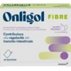 Onligol Fibre - Integratore a base di Psyllium per la regolarità del transito intestinale - Gusto Prugna - 20 buste