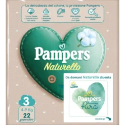 PAMPERS NATUR.3(4-9Kg)22pz