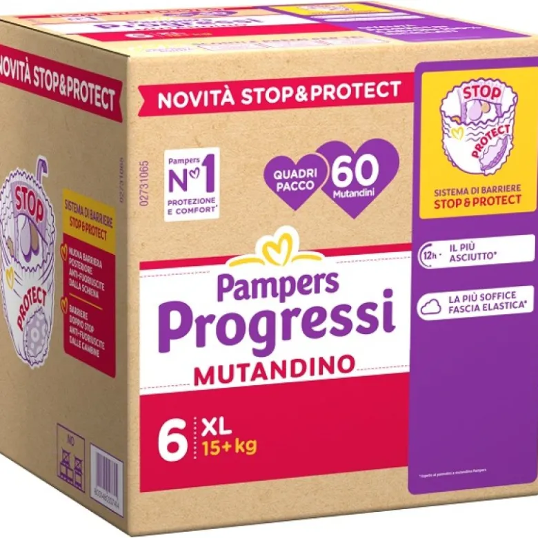 PAMPERS PROG MUT QUADRI XL 60P