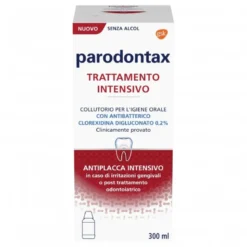 Parodontax Collutorio Antiplacca Intensivo con Clorexidina allo 0,2% - Adatto in caso di irritazioni gengivali - 300 ml