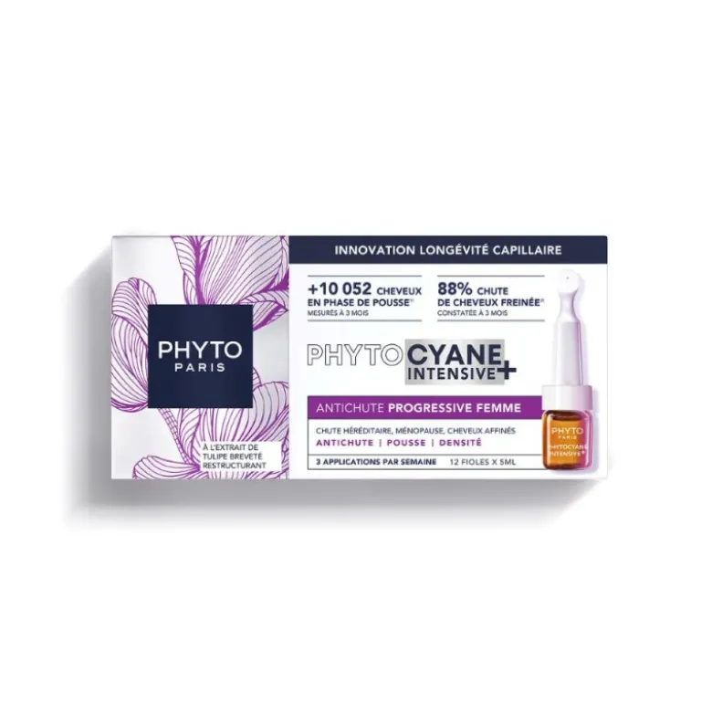 Phytocyane Intensive+ Fiale Caduta progressiva donna - Fiale anticaduta severa capelli donna - 12 fiale