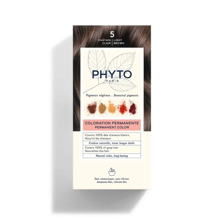 Phyto Phytocolor Colorazione Permanente Tinta Numero 5 - Tinta capelli colore castano chiaro