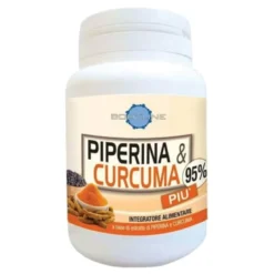 Piperina & Curcuma Più - Integratore antiossidante per il benessere gastrointestinale - 60 capsule