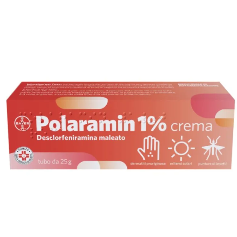 Polaramin Crema 1% - Crema per il trattamento delle irritazioni della pelle - 25 g