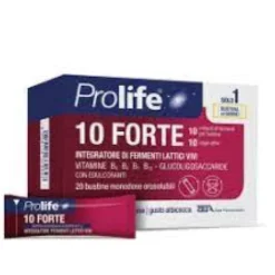 Prolife 10 Forte - Integratore a base di fermenti lattici vivi - 20 bustine orosolubili