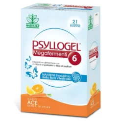Psyllogel Megafermenti 6 - Integratore per l'equilibrio della flora intestinale - Gusto ACE - 21 bustine