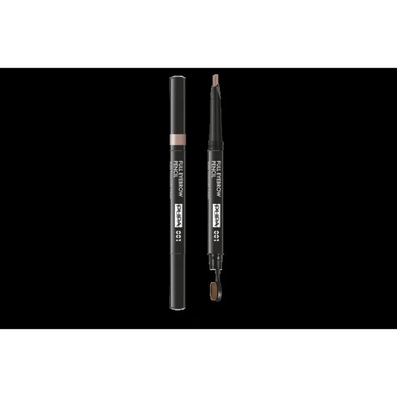 Pupa Full Eyebrow Pencil Matita Sopracciglia 003 - Matita facilmente sfumabile - Nuance dark brown