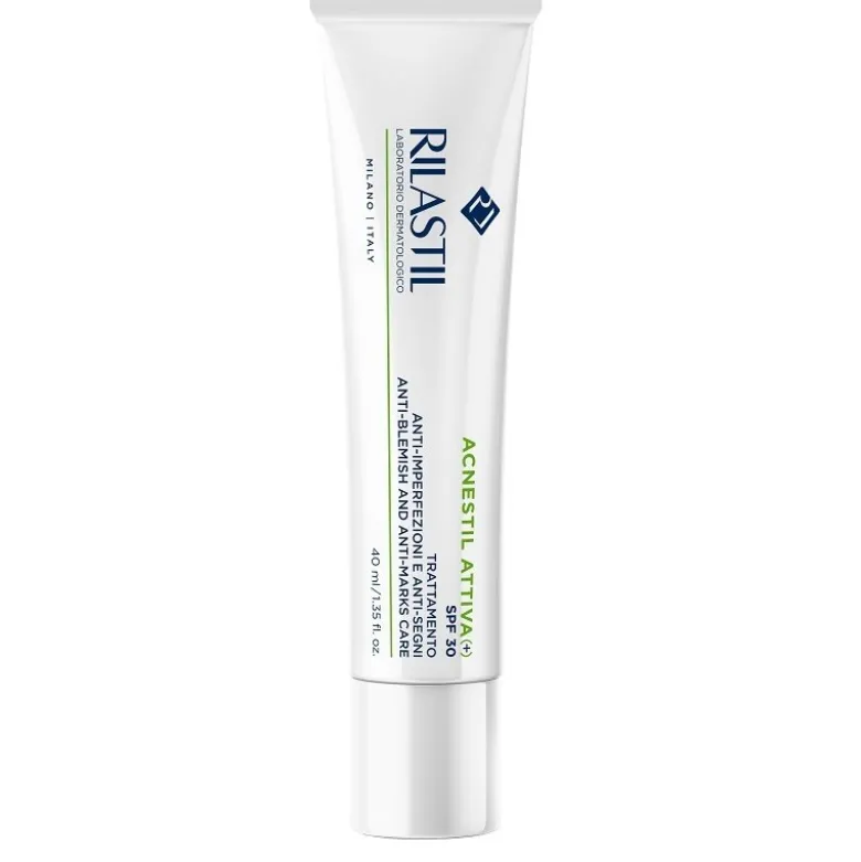 Rilastil Acnestil Attiva (+) SPF30 - Trattamento anti-segni e anti-imperfezioni - 40 ml