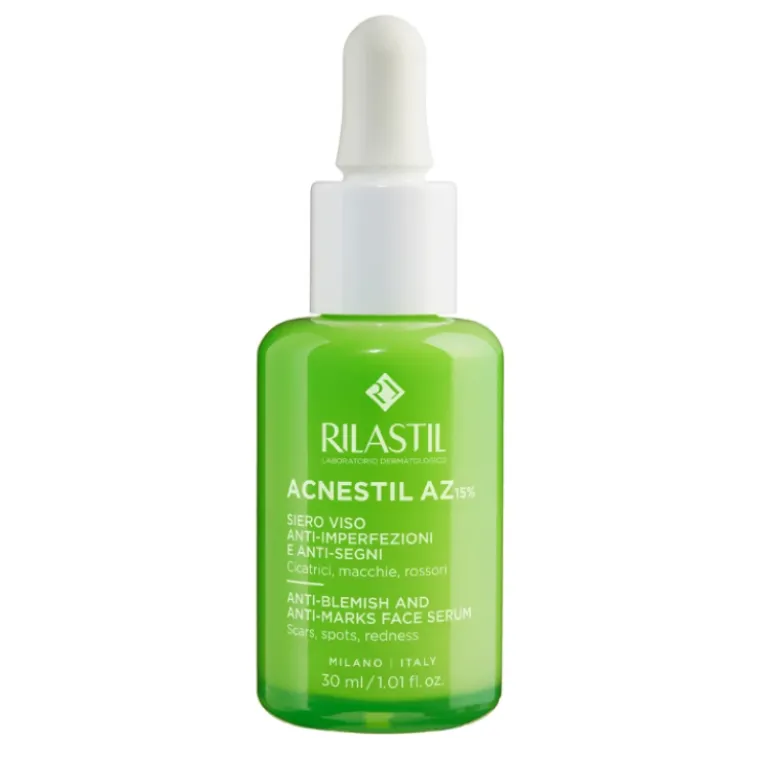 Rilastil Acnestil Az 15% Siero - Siero viso anti-imperfezioni e anti-segni - 30 ml