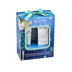 Rilastil Cofanetto di Natale 2023 Idratazione - Aqua gel contorno occhi 15 ml + Aqua Sensitive Crema Leggera 40 ml