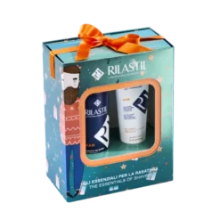 Rilastil Cofanetto di Natale Man - Schiuma da barba + Gel crema dopobarba + Gel crema contorno occhi