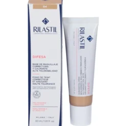 Rilastil Difesa Fondotinta Correttivo Lenitivo 04 - Fondotinta fluido per pelle sensibile e reattiva - 30 ml