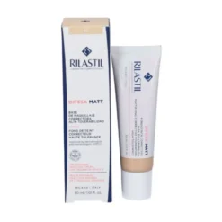 Rilastil Difesa Matt Fondotinta Correttivo 01 - Fondotinta opacizzante per pelle sensibile a tendenza acneica - 30 ml