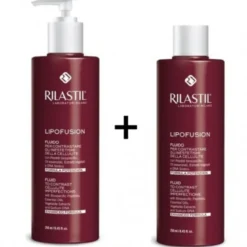 Rilastil Lipofusion Fluido Bipack - Trattamento contro gli inestetismi della cellulite - 2 flaconi da 250 ml