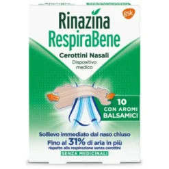 Rinazina Respirabene Cerotto Nasale Balsamico Adulti 10 cerotti