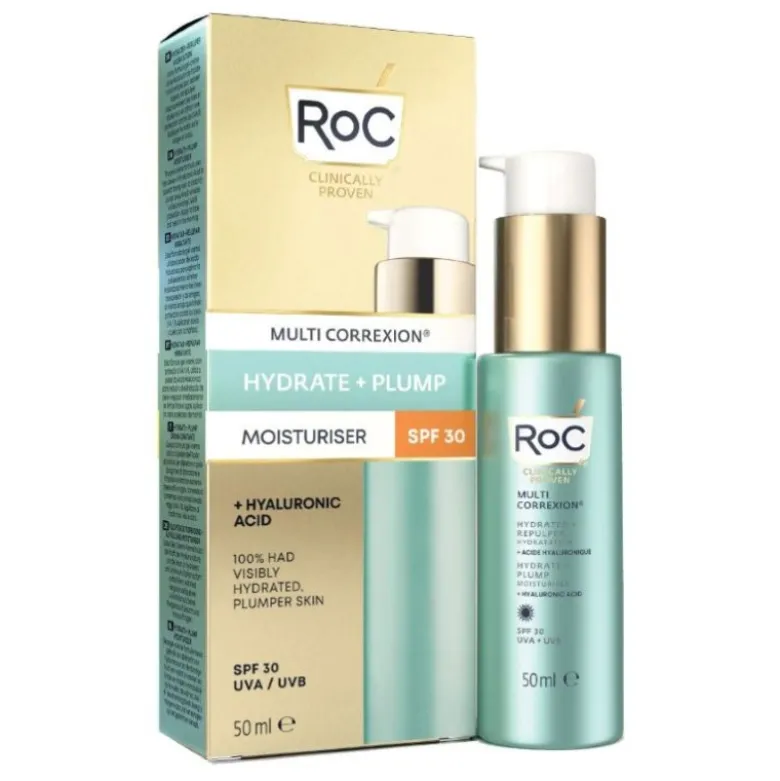 Roc Multi Correxion Hydrate & Plump Moisturizer With SPF 30 - Gel crema idratante e rimpolpante - 50 ml