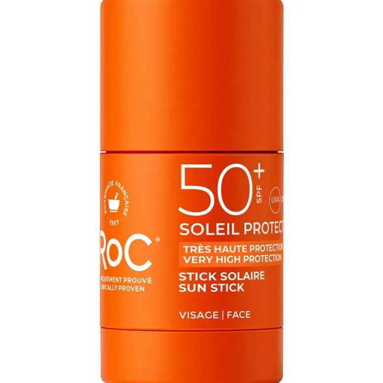 Roc Soleil Protect Hydrating Stick SPF50+ - Protezione solare idratante per viso e zone sensibili - 15 g