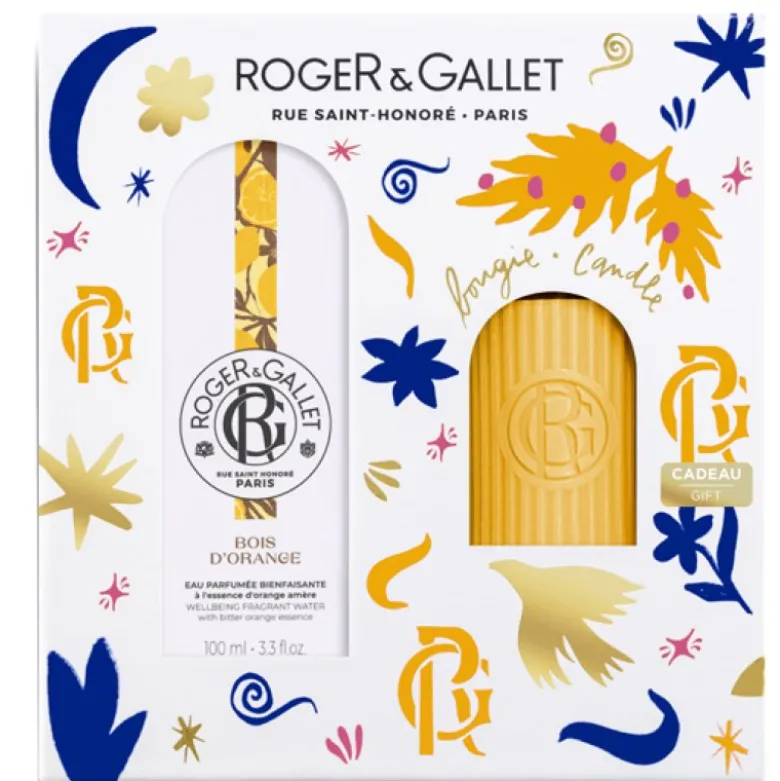 Roger & Gallet Cofanetto di Natale 2024 Bois D'Orange - Acqua profumata + Candela profumata