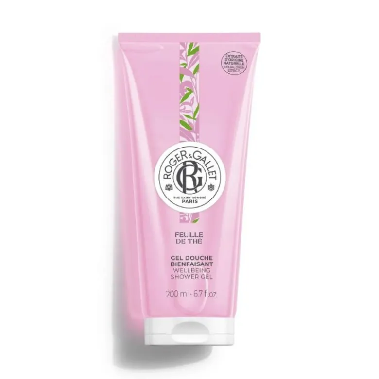 Roger & Gallet Gel Douche Feuille de The - Gel doccia al profumo fresco e fruttato - 200 ml