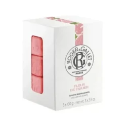 Roger & Gallet Rose Box Saponette - Idea regalo di Natale - 3 saponette profumate
