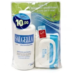 Saugella Dermoliquido Detergente Intimo pH 3,5 500 ml + Salviettine Struccanti 25 pezzi