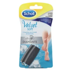 Scholl Velvet Soft Ricarica 2 Testine Soft di Ricambio per Soft Roll Professional