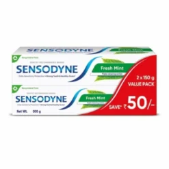 Sensodyne F-Previon Dentifricio Bipacco - Protegge dalla sensibilità dentale - Gusto menta - 2 x 75 ml