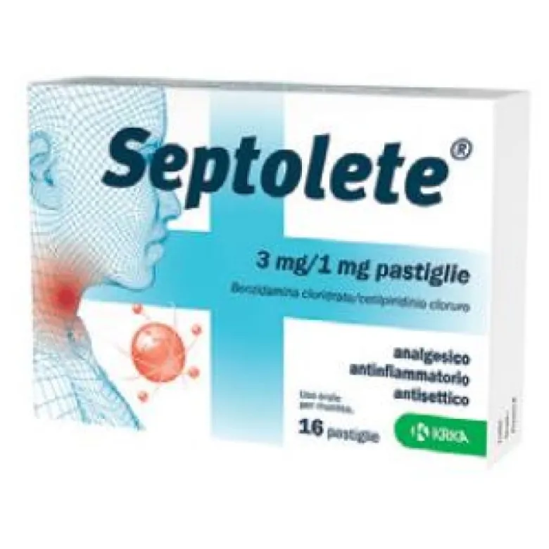 SEPTOLETE 3mg/1mg 16 Past.