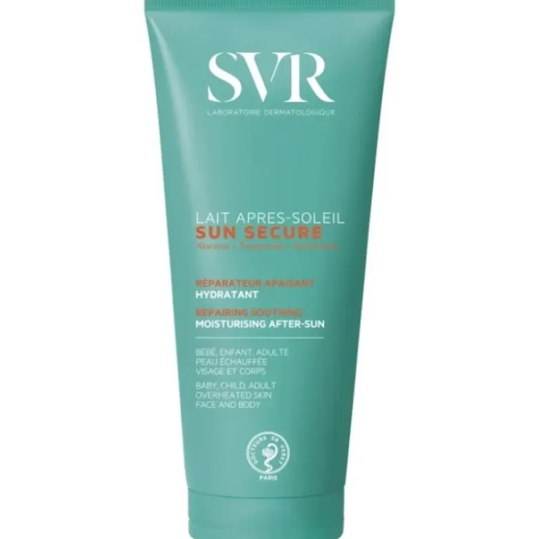 SVR Sun Secure Latte Doposole Idratante - Latte doposole viso e corpo adatto per adulti e bambini - 200 ml