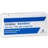 Uniplus*bb 10supp 125mg+150mg